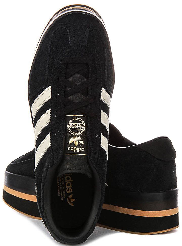 Adidas Gazelle Stack W In Black White For Women