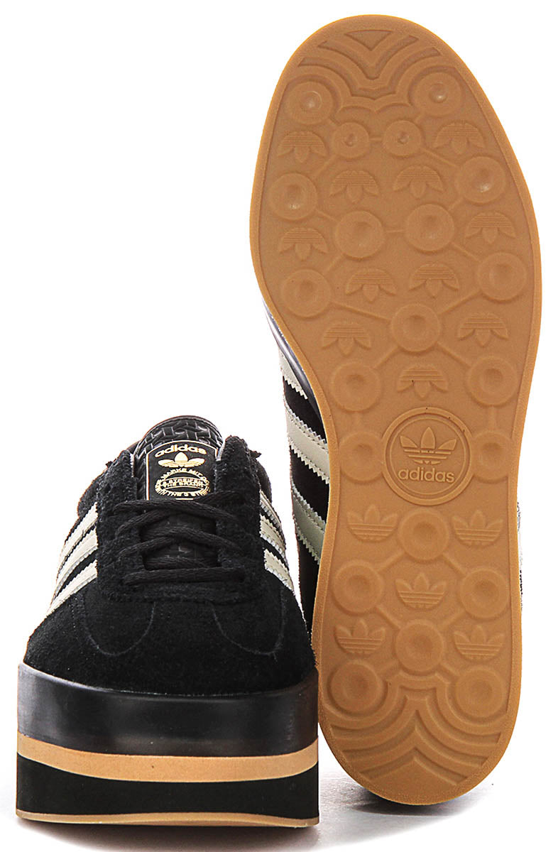 Adidas Gazelle Stack W In Black White For Women