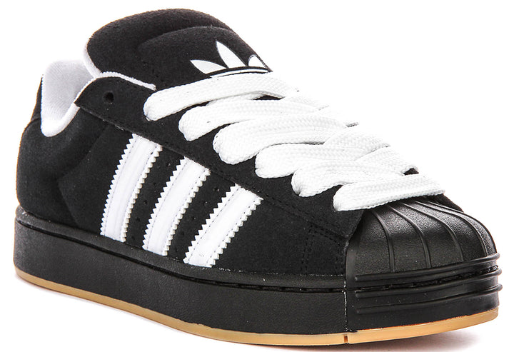 Adidas Superstar St J In Black White For Youth