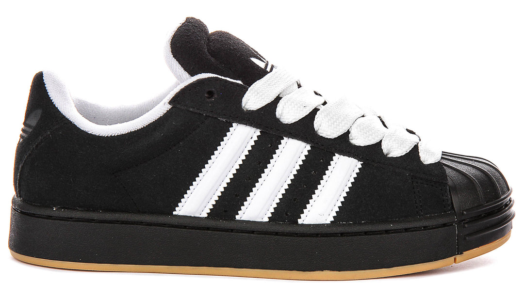 Adidas Superstar St J In Black White For Youth