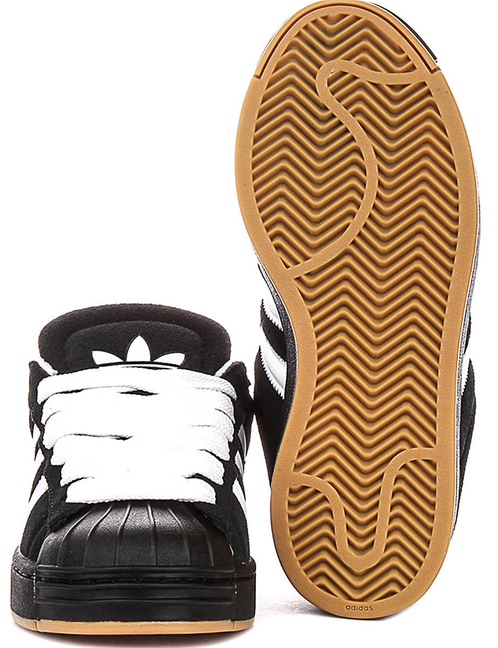 Adidas Superstar St J In Black White For Youth
