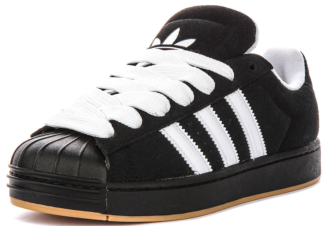 Adidas Superstar St J In Black White For Youth