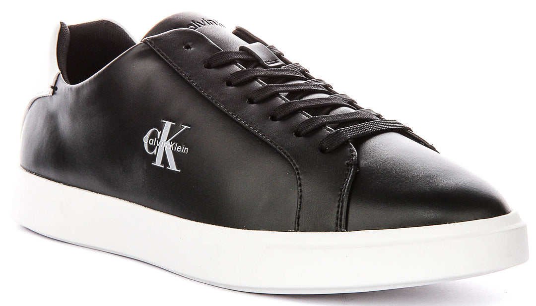 Calvin Klein Low Profile Cupsole Sneaker In Black White For Men
