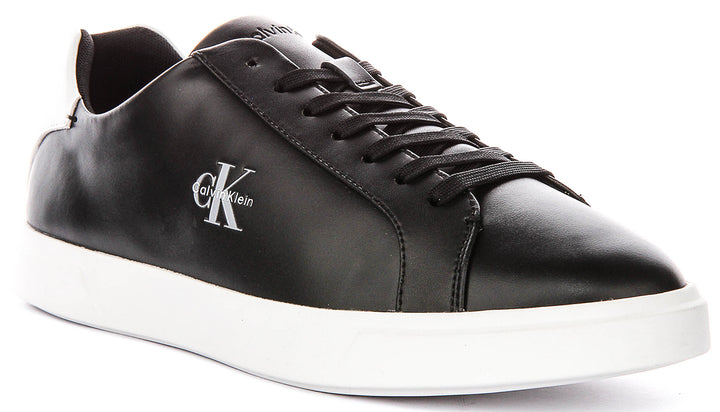 Calvin Klein Low Profile Cupsole Sneaker In Black White For Men