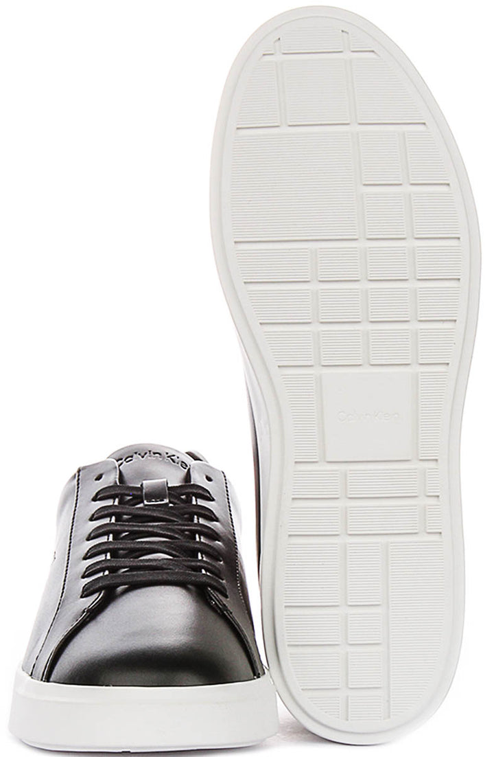 Calvin Klein Low Profile Cupsole Sneaker In Black White For Men