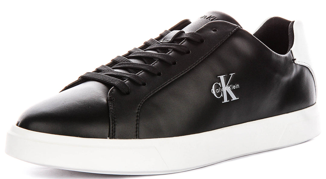 Calvin Klein Low Profile Cupsole Sneaker In Black White For Men