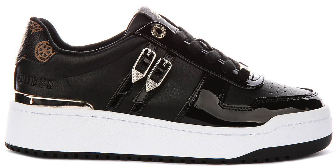 Guess Maggnet In Black White For Women Sneaker