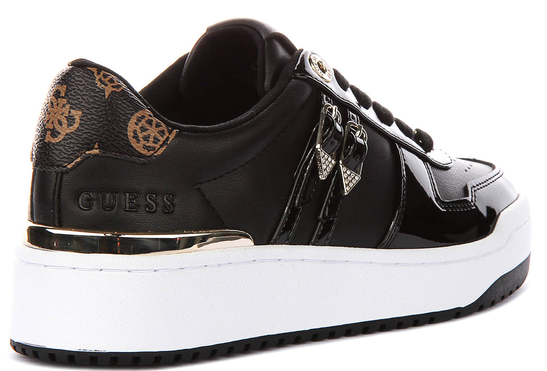 Guess Maggnet In Black White For Women Sneaker