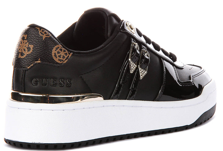 Guess Maggnet In Black White For Women Sneaker