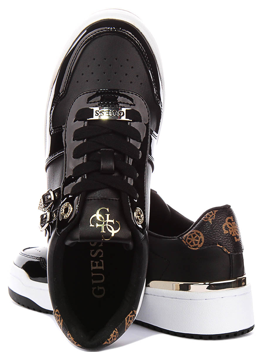 Guess Maggnet In Black White For Women Sneaker