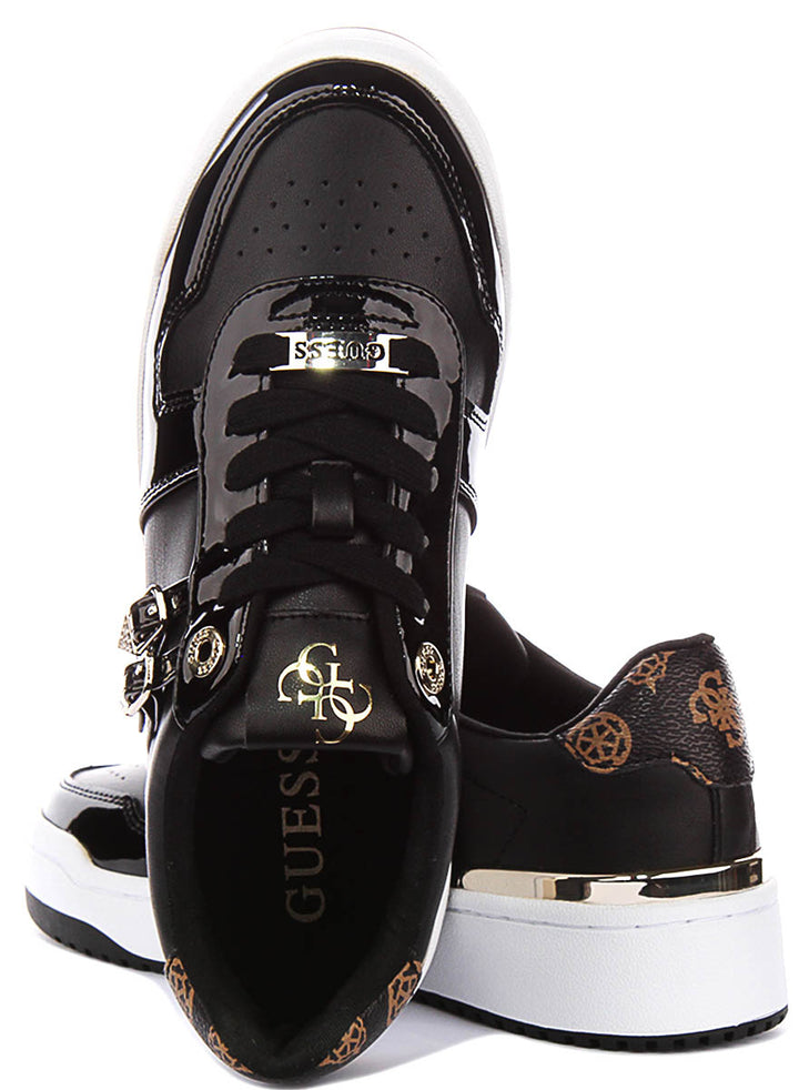 Guess Maggnet In Black White For Women Sneaker