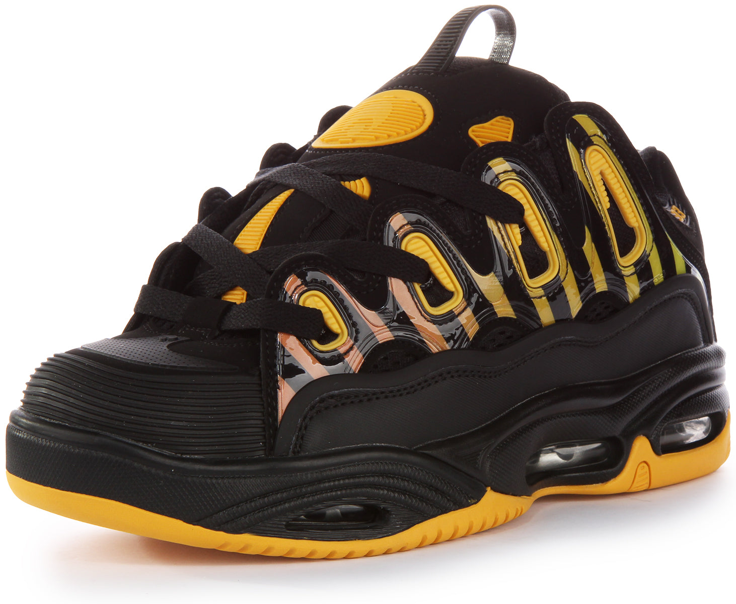 Osiris d3 2001 store black charcoal yellow