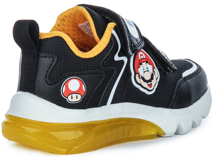 Geox J Ciberdrone X Super Mario In Black Yellow For Kids