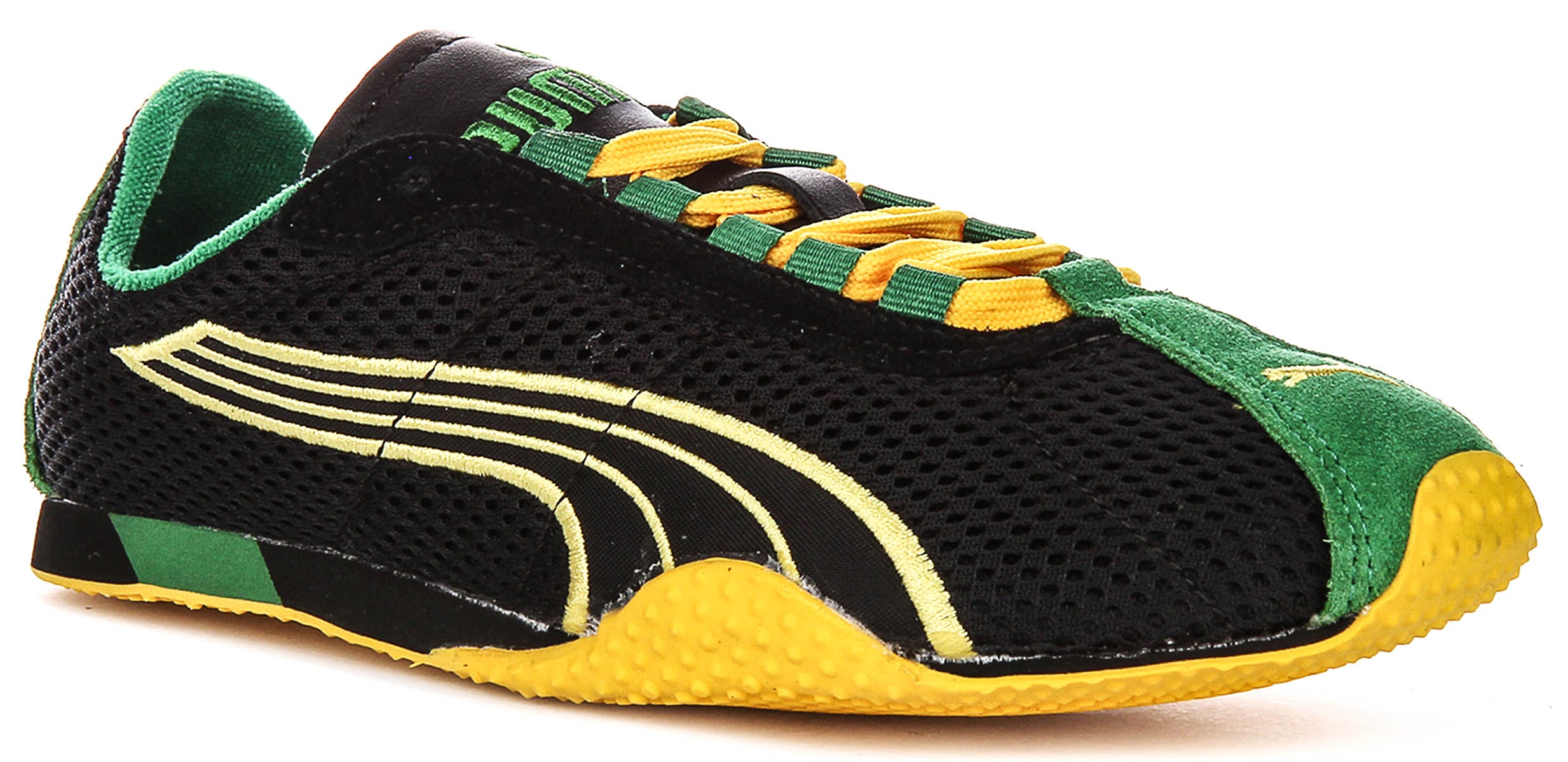 Puma H Street In Black Yellow Sneakers | Y2K Track Field Lace up
