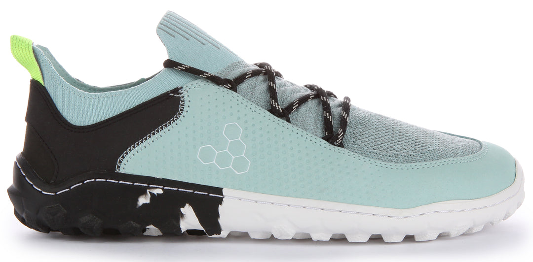 Vivobarefoot Tracker Decon Low FG2 Frauen Schnürung Leichte Wandern Turnschuhe Blau