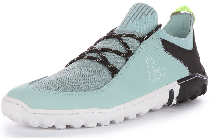 Vivobarefoot Tracker Decon Low FG2 Frauen Schnürung Leichte Wandern Turnschuhe Blau