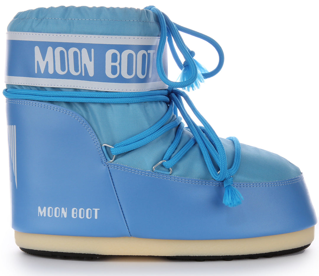 Moon Boot Icon Low Nylon In Blue For Women