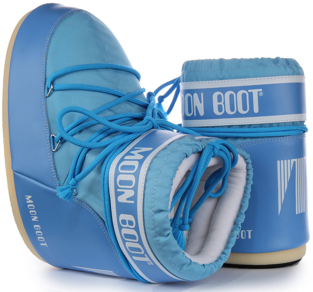 Moon Boot Icon Low Nylon In Blue For Women