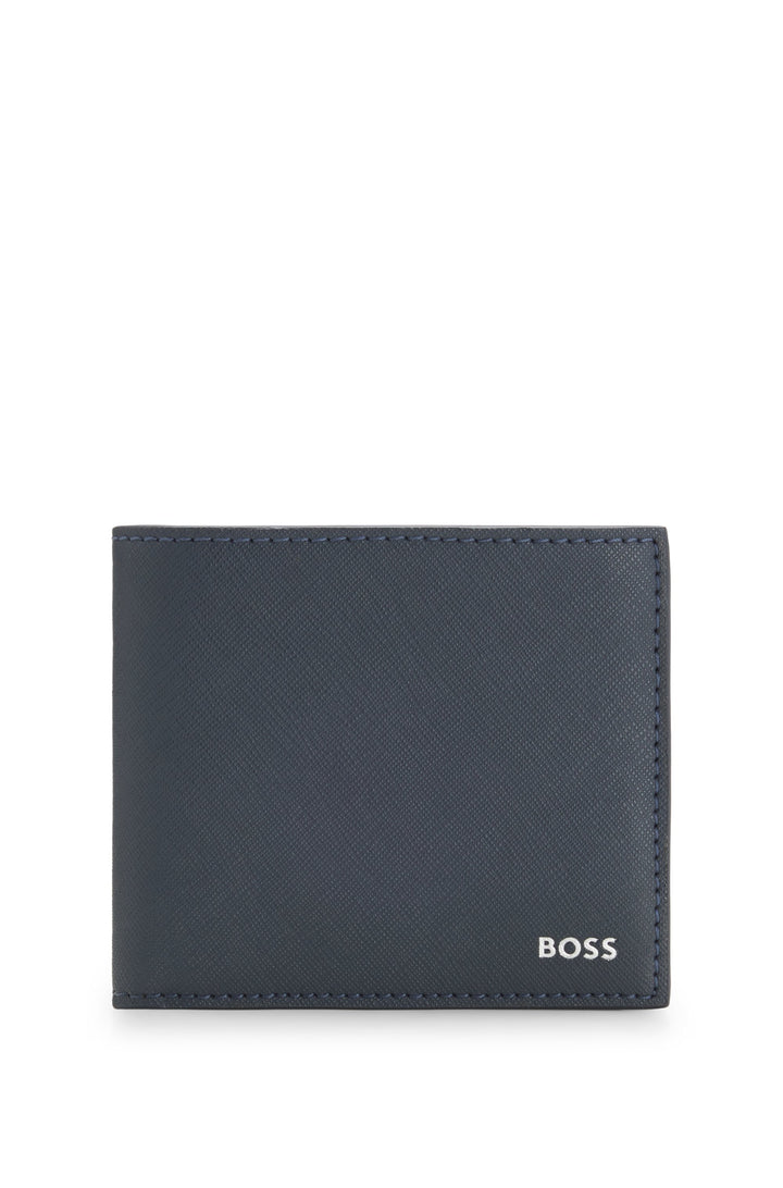 Boss Zair N 8 Card Holder Wallet In Blue For Men