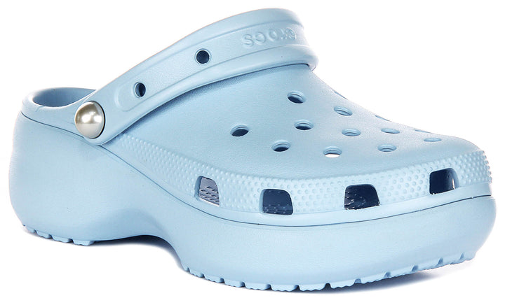 Crocs Classic Platform In Baby Blue for Women