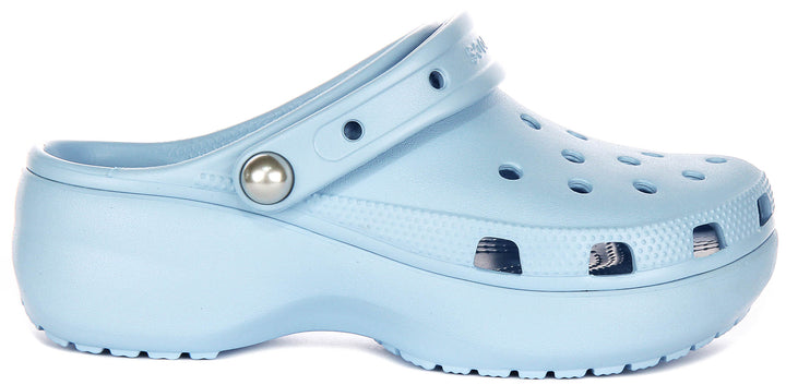Crocs Classic Platform In Baby Blue for Women