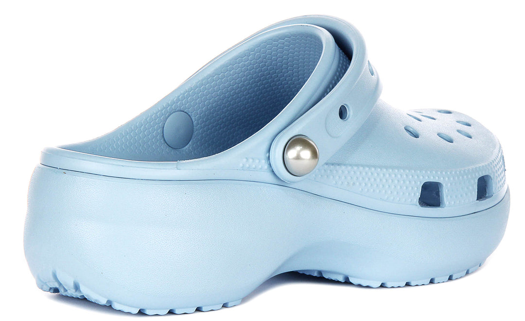 Crocs Classic Platform In Baby Blue for Women