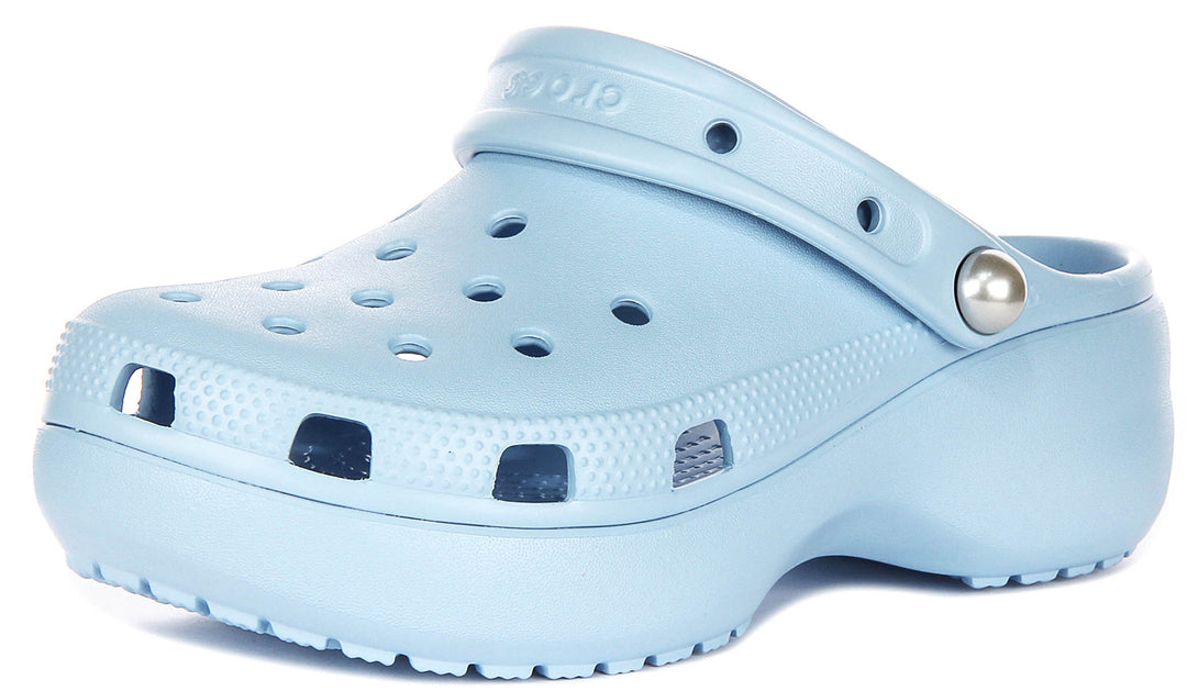 Crocs Classic Platform In Baby Blue for Women