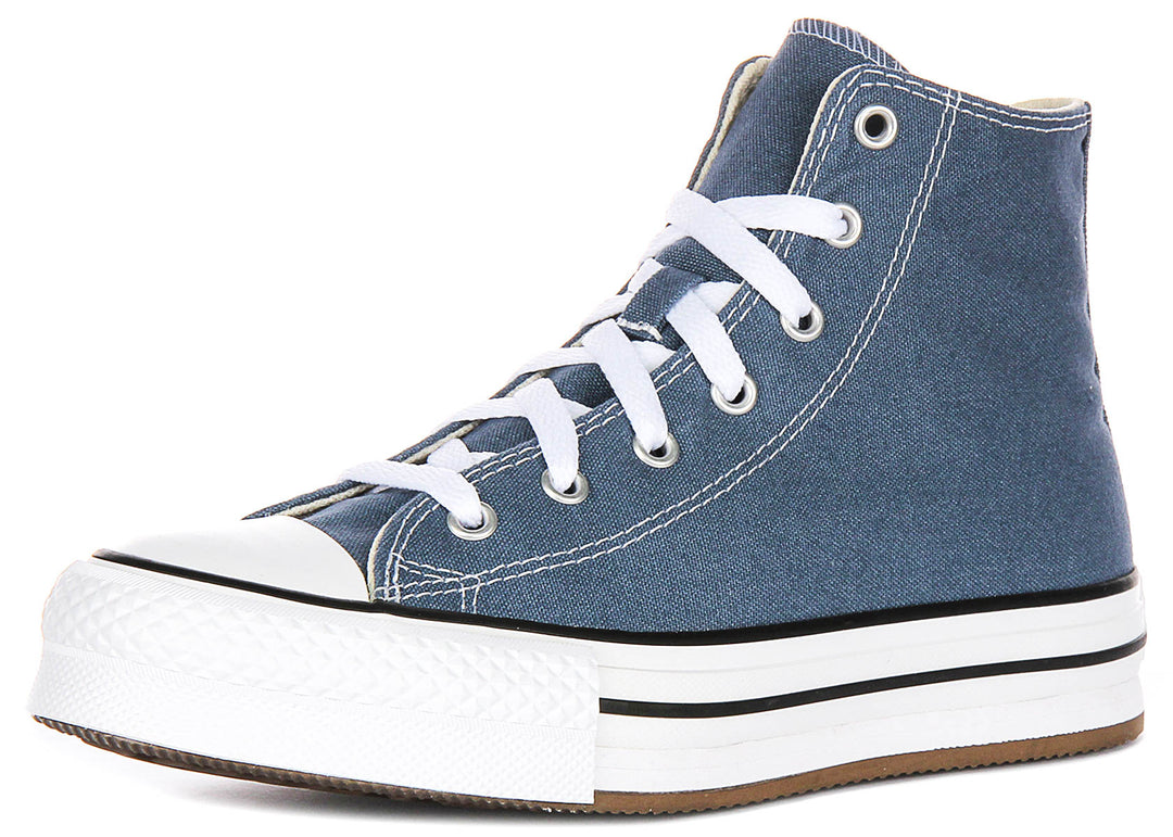 Converse All Star Hi A10781C In Blue For Junior