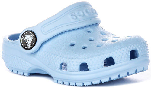 Crocs Classic T Clog In Blue For Infants
