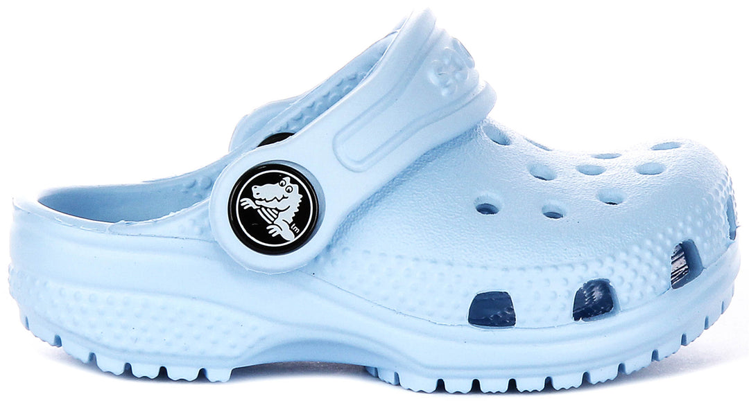 Crocs Classic T Clog In Blue For Infants