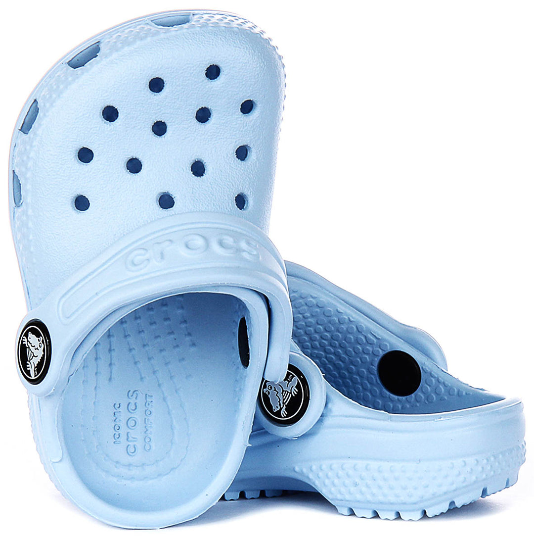 Crocs Classic T Clog In Blue For Infants