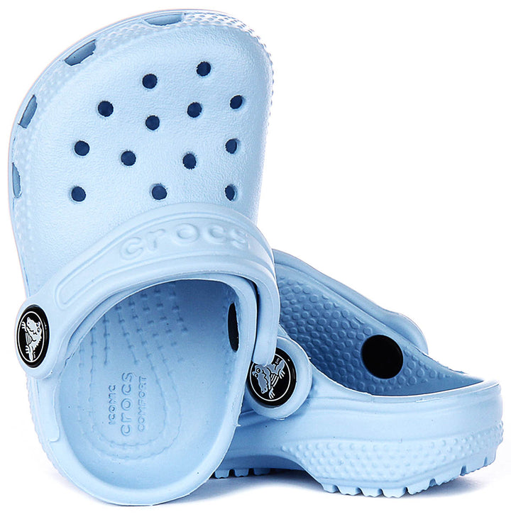 Crocs Classic T Clog In Blue For Infants