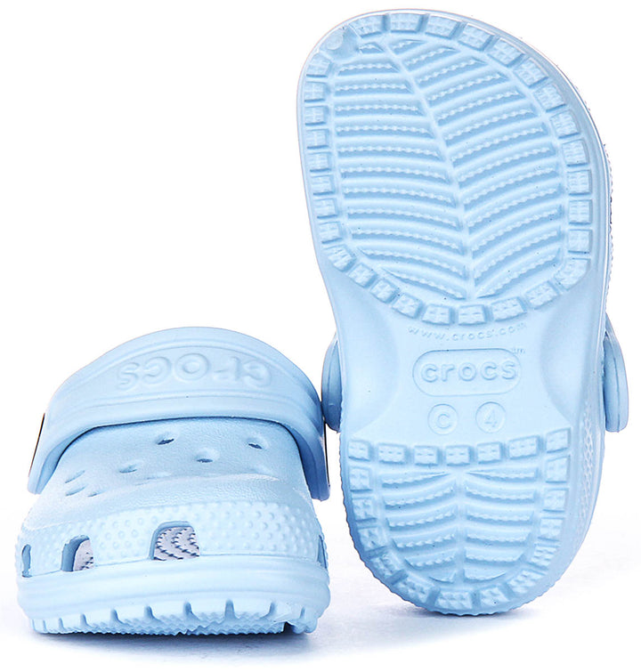 Crocs Classic T Clog In Blue For Infants