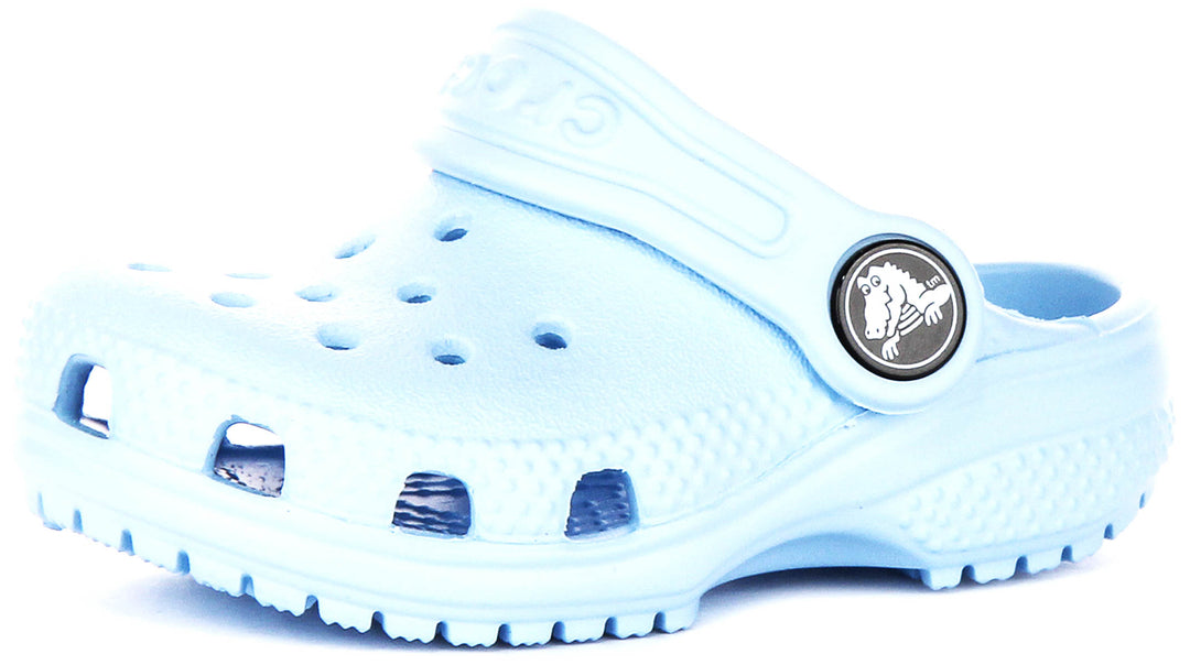 Crocs Classic T Clog In Blue For Infants