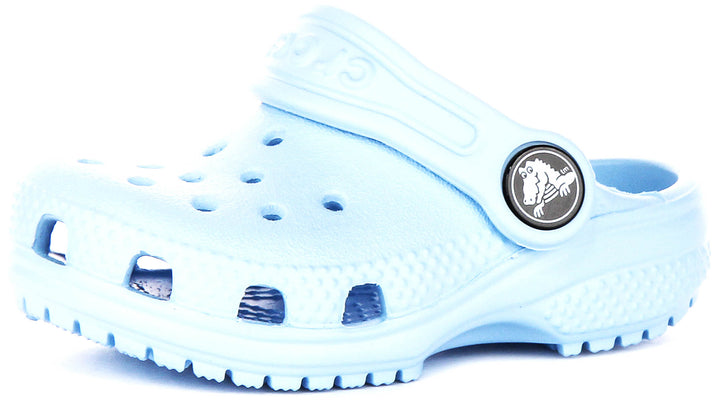 Crocs Classic T Clog In Blue For Infants