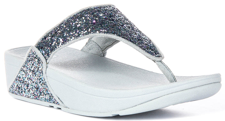 Fitflop Lulu Multi Glitter In Blue For Women