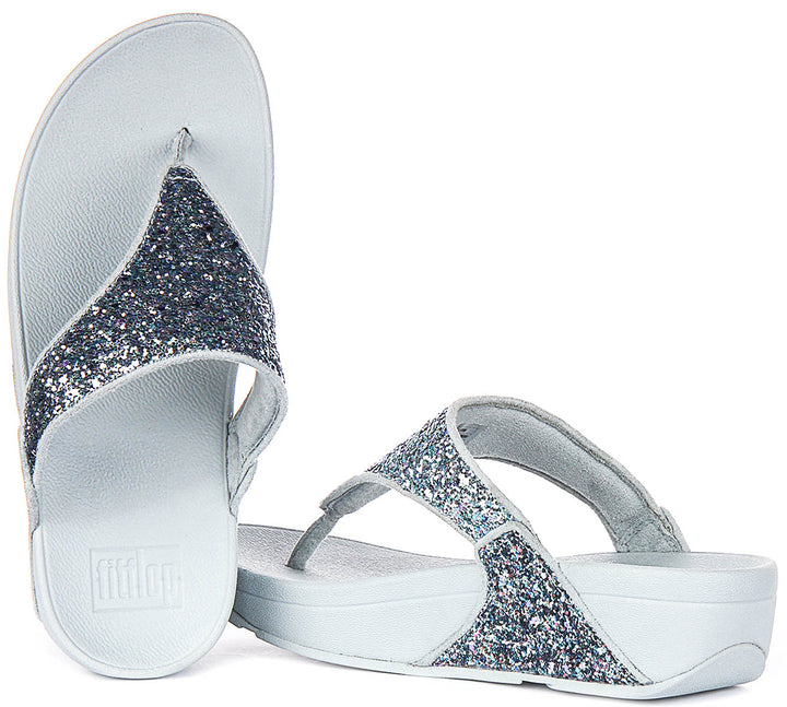 Fitflop Lulu Multi Glitter In Blue For Women
