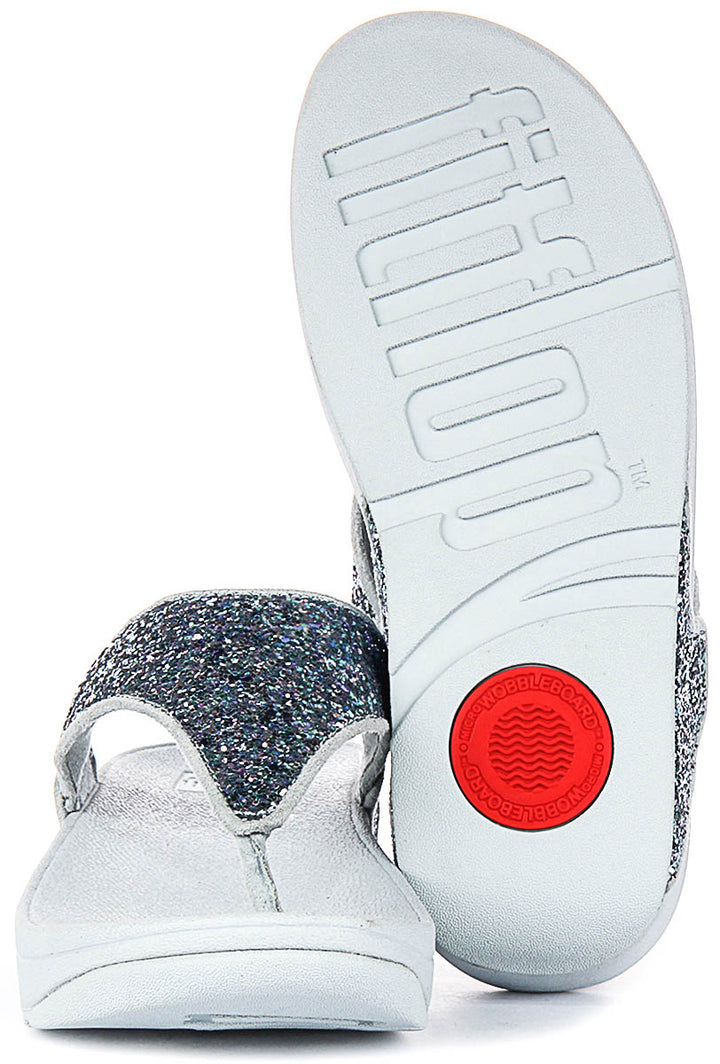 Fitflop Lulu Multi Glitter In Blue For Women