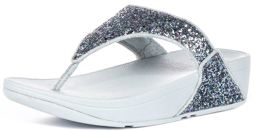 Fitflop Lulu Multi Glitter In Blue For Women