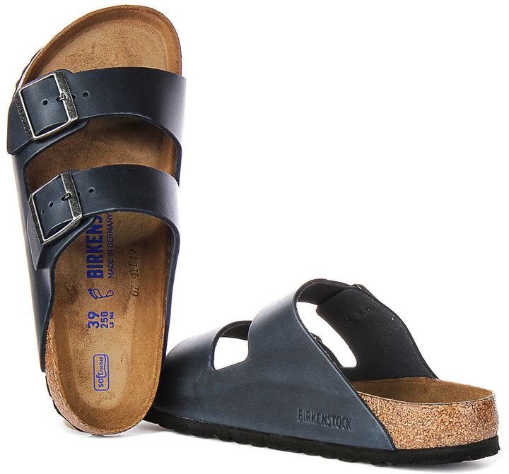 Birkenstock Arizona Soft Footbed In Blue | Regular Fit