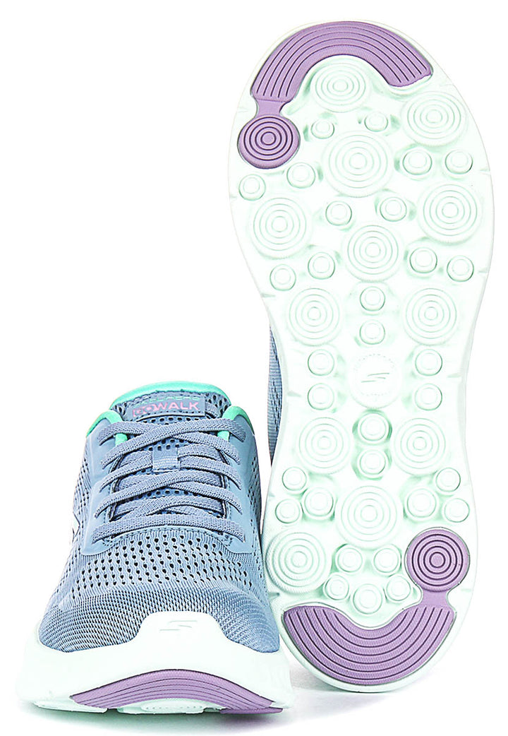 Skechers Go Walk Now Sneaker In Blue For Women