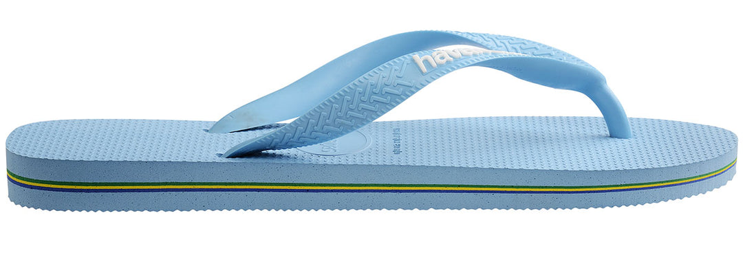 Havaianas Brasil Logo In Blue Flipflops