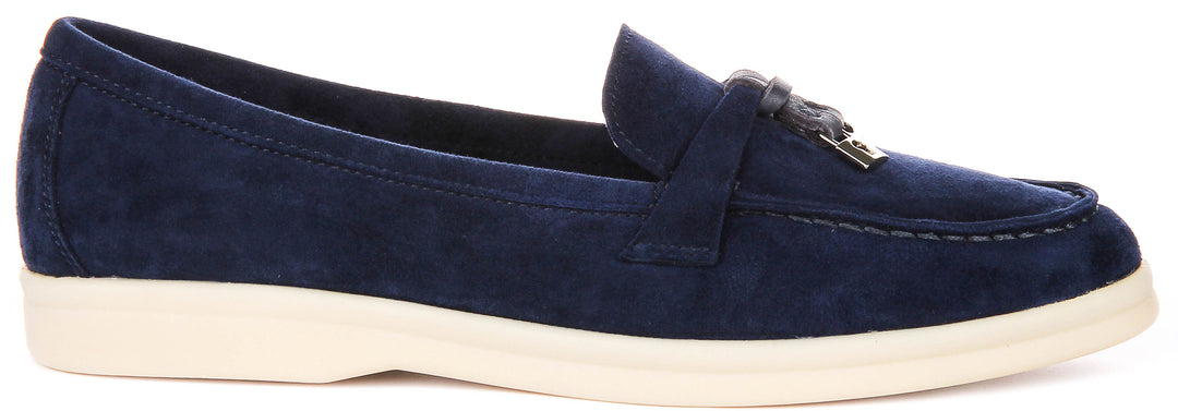 Justinreess England Emma In Navy Blue For Women