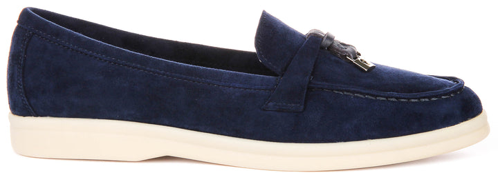 Justinreess England Emma In Navy Blue For Women