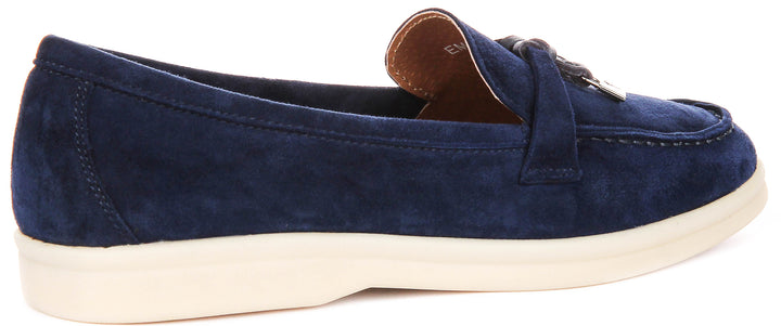 Justinreess England Emma In Navy Blue For Women