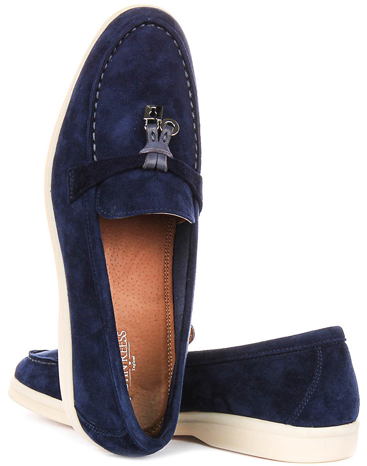 Justinreess England Emma In Navy Blue For Women