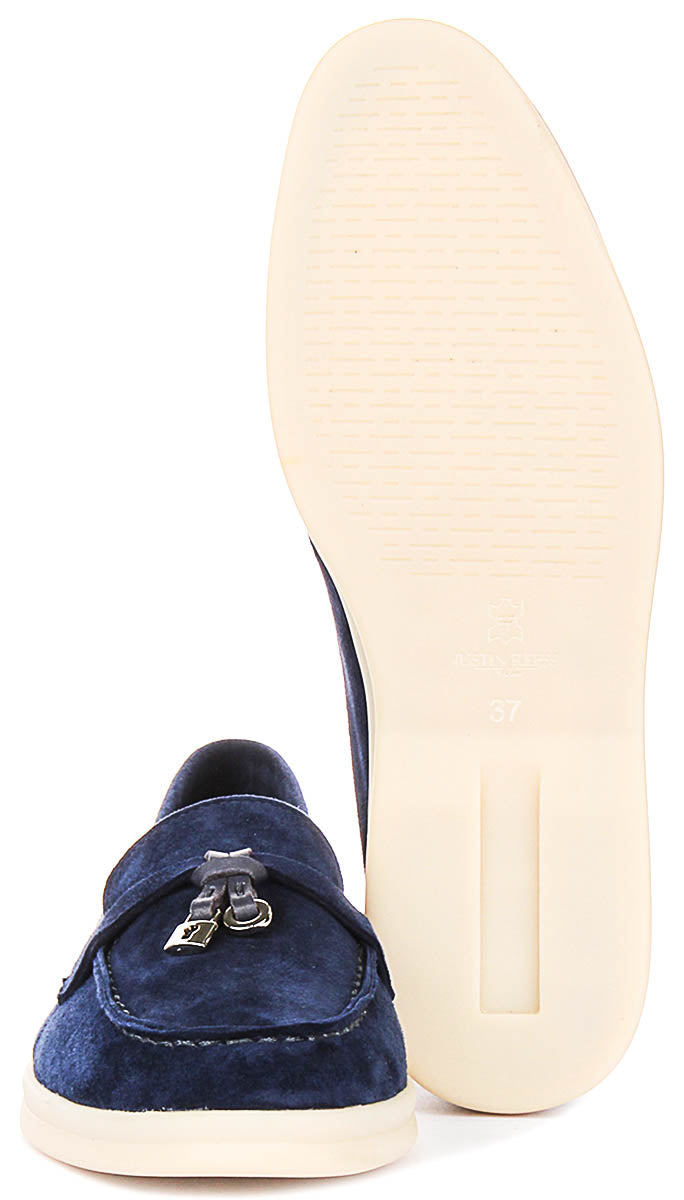 Justinreess England Emma In Navy Blue For Women