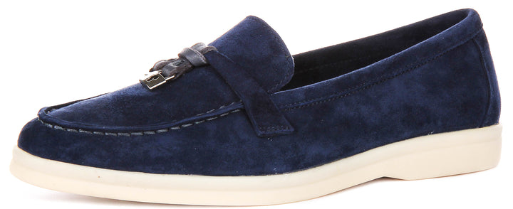 Justinreess England Emma In Navy Blue For Women