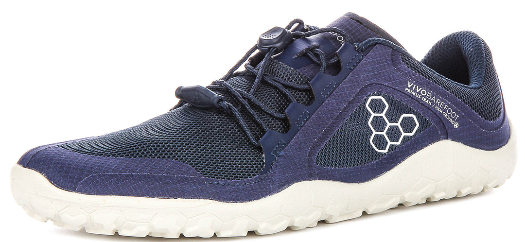 Vivobarefoot Primus Trail FG 3.5 In Blue For Women