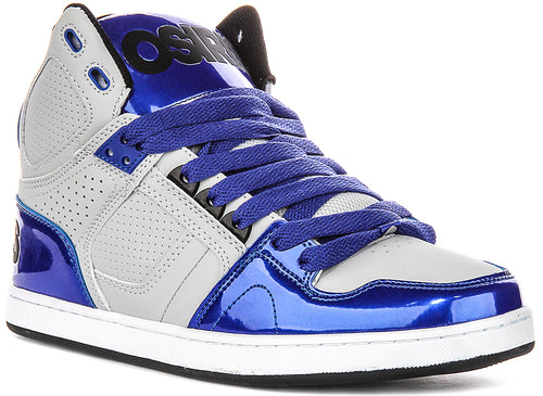 Osiris Nyc 83 Clk In Blue Patent For Men